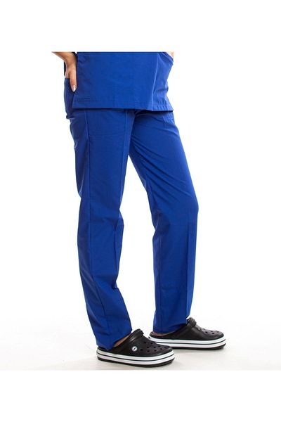 Simirna Üniforma Chirurgical Asistentă Scrubs Saks Blue Jersey Single Bottom