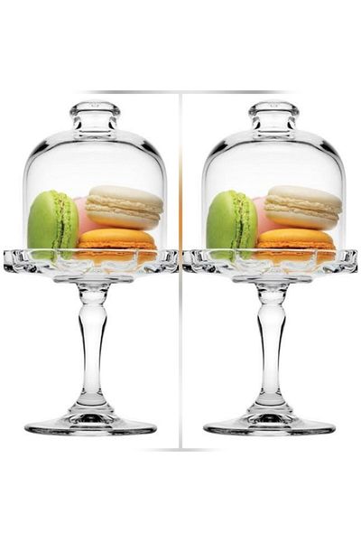 Paşabahçe 96457 Mini Standing Covered Presentation Service 2-Piece P-96457