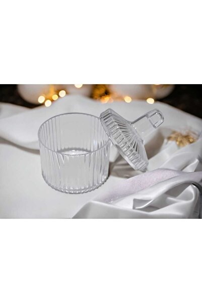 Vera Home Gift 12'li Mika Şekerlik Kutu Nişan-Nikah-Kına Için Hediyelik Şeffa...