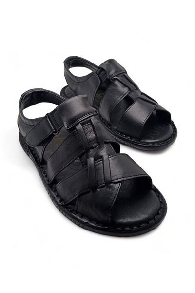 MAGIC SHOES Ortopedické pánské sandály z pravé kůže