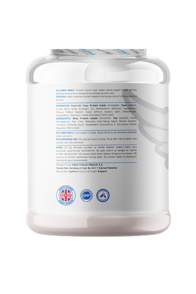 Supplementler Whey Isolate 1000 gr - Çilek