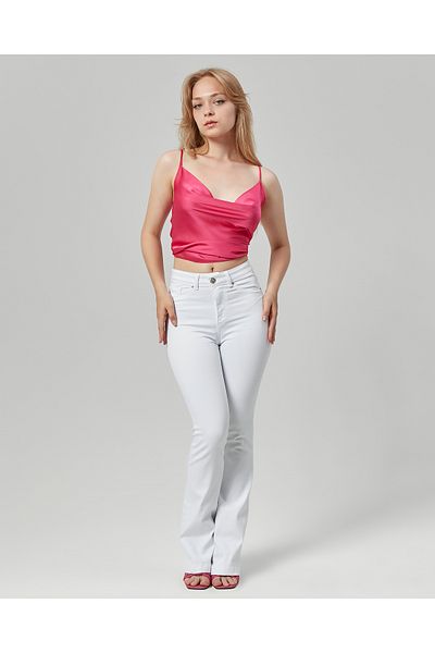 LA CARTE Jeans Pants with Stone Spanish Legs