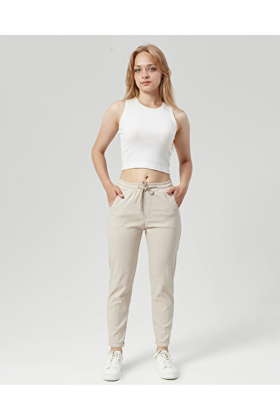 LA CARTE KADIN DUBLE PAÇA YAZLIK KETEN PANTOLON