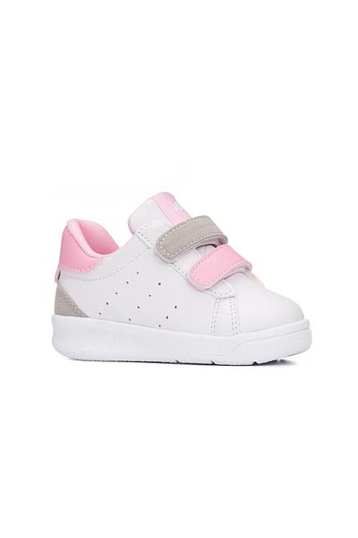 MAGIC SHOES Bílé růžové dětské sportovní boty
