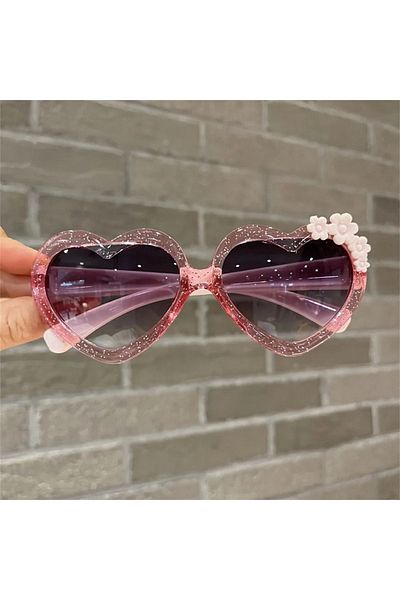 The Cloudish Shop Pink Heart Shaped Girls Sunglasses
