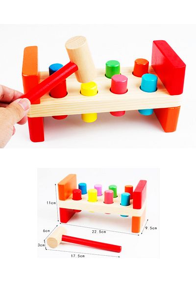 AyasEğiticiOyuncak Wooden Jacker Jacker Toy Natural Trainer Toy