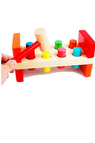 AyasEğiticiOyuncak Wooden Jacker Jacker Toy Natural Trainer Toy