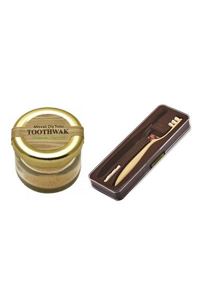 Toothwak Toothawk Toothbrush 3pcs Head And Miswak Tooth Powder