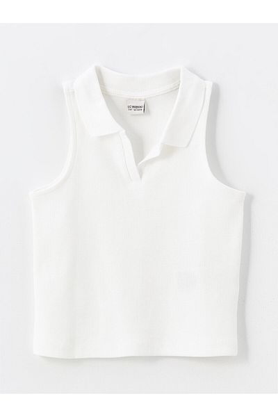 LC Waikiki Dívčí Crop tílko - LCW Polo límec