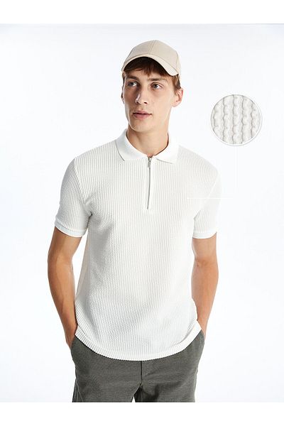 LC Waikiki Kurzarm-T-Shirt mit Polokragen für Herren – LCW