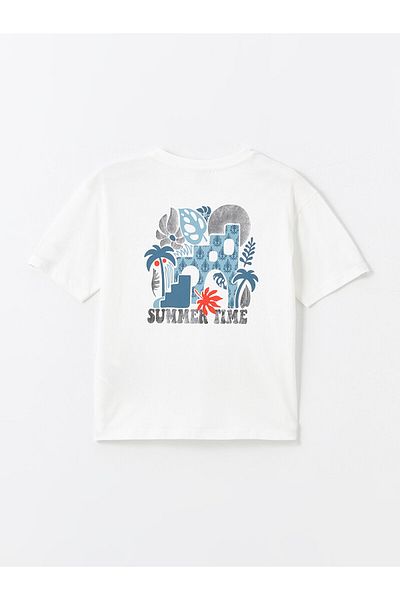LC Waikiki LCW Girl – T-shirt z krótkim rękawem i nadrukiem z okrągłym dekoltem