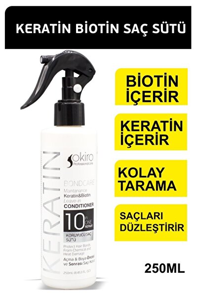 Okiro Keratin Özlü Koruyucu Saç Sütü 250 ml