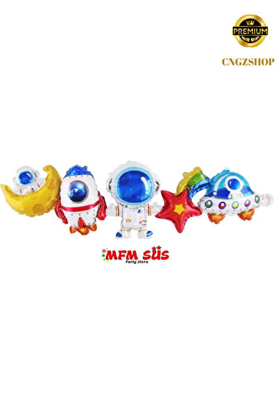 CNGZSHOP بالونات فويل بتصميم نجوم في السماء تحت عنوان الفضاء