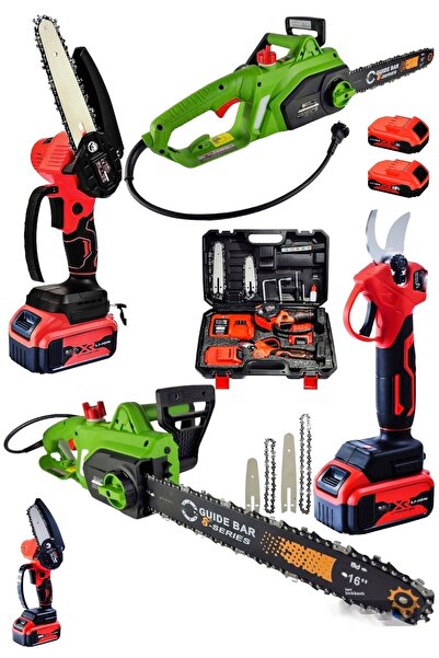 Germany Steel 3'lü SET 4800w Elektrikli Hızar Testere Ağaç Odun Kesme Testere...