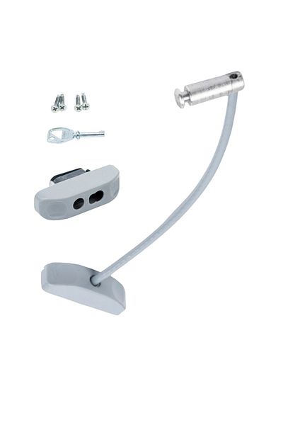 Bijutek 3 Pieces of Children's Safety Lock - Steel Rope, Cable, PVC Door Window, Safety Burglar