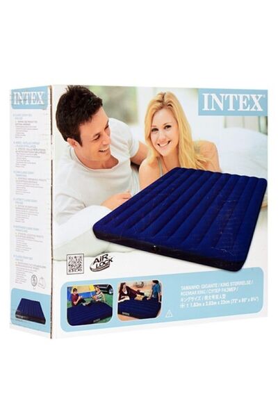 Intex Çift Kişililk Şişme Ev Ve Kamp Yatağı Fiber-tech Technology Yatak