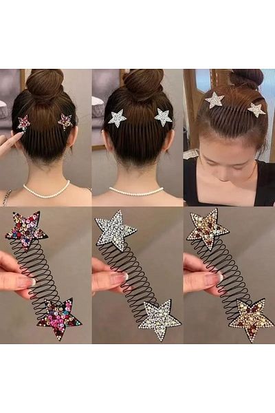 zeynep Z&D ACCESSORY - Ac de păr rupt cu detaliu Crystal Stone