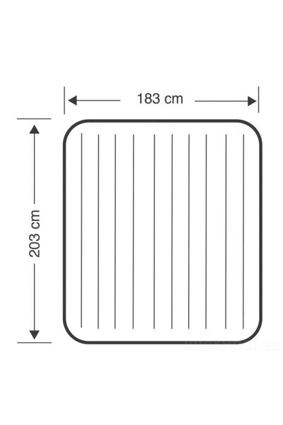 Intex Çift Kişililk Şişme Ev Ve Kamp Yatağı Fiber-tech Technology Yatak