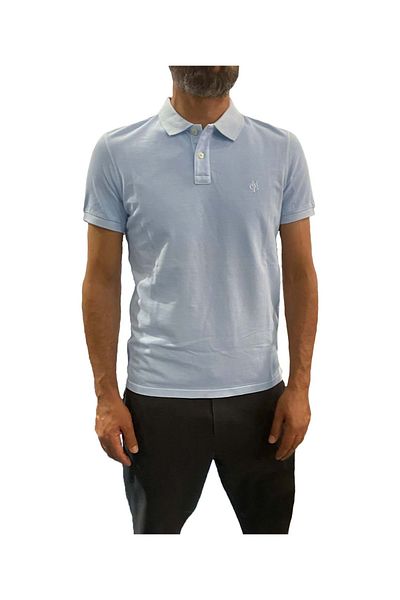 HNS Ανδρικό μπλουζάκι με λαιμόκοψη πόλο - Sky Blue - XL - HNS - ST04002-25980