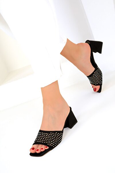 SOHO Klasične crne ženske cipele na petu - 19315