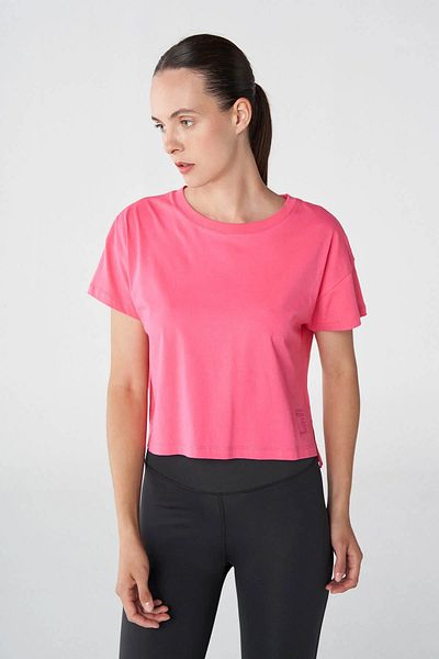 hummel Ροζ γυναικείο Crop T-shirt - 911855 -3440 Hmlsandra