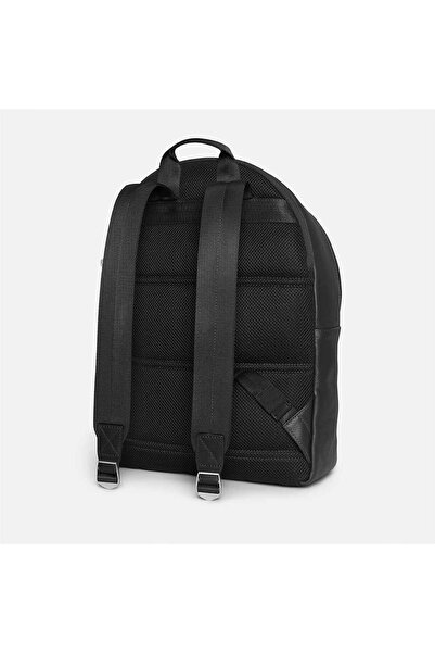 Timberland Leather Backpack Black Unisex Bag