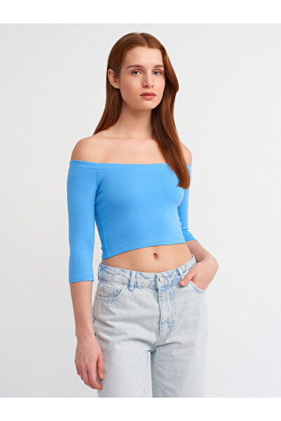 Dilvin 30937 Μπάλα έξω από τους ώμους-Μπλε