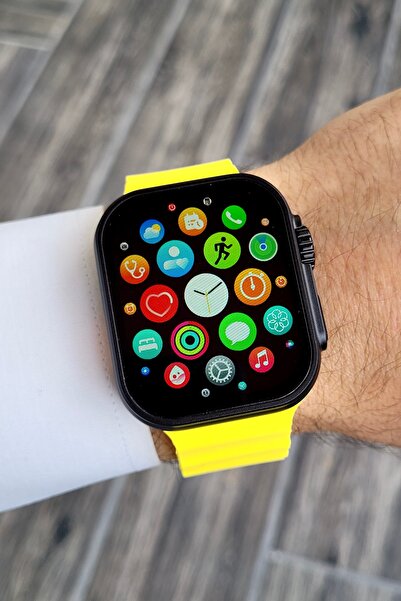 Daniel Klein Sarı Renk Kordonlu Android ve İphone Uyumlu Akıllı Kol Saati