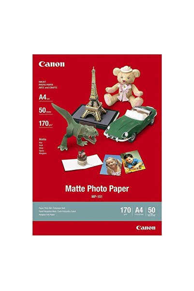 Canon A4 Mat Orijinal Fotoğraf Kağıdı Mp-101 50 Sayfa