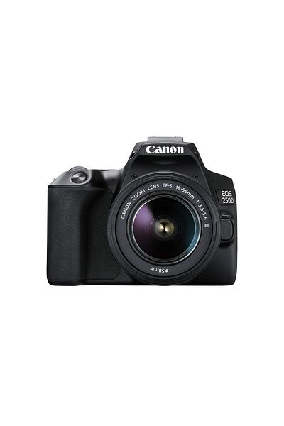 Canon كاميرا كانون EOS 250D DSLR مع عدسة EFS 18-55 DC III بدقة 24.1 ميجا بكسل