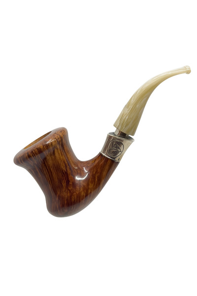 Luigi Viprati 4 Yonca Silver 925 9mm. Filtreli Akrilik Saplı Pipo 203280