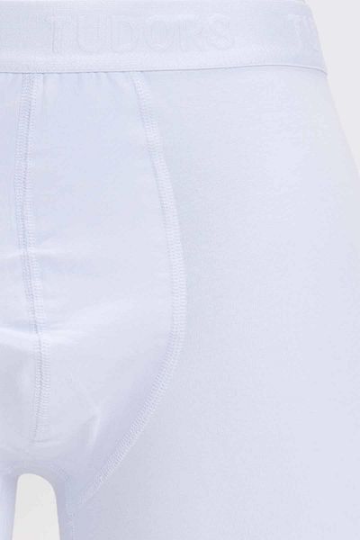 Tudors Ανδρικά 2 τεμάχια βαμβακερά Lycra Flexible Fabric White Boxers