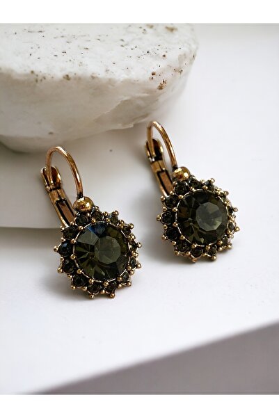 FAYRA ACCESSORIES أقراط على شكل شمس من حجر الكريستال