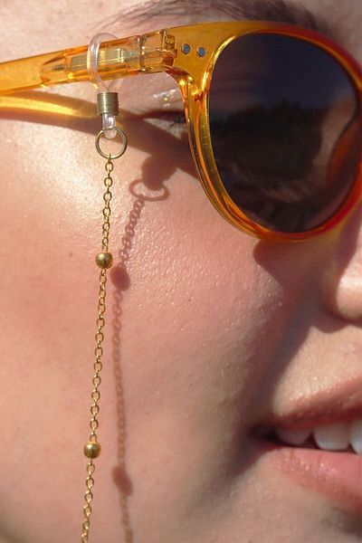Chehra Design Women's Gold Tiny Bulk Glasses Chain and Sunglasses Accessory