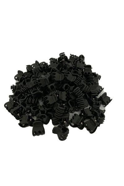 Chehra Design Mini Cataramă Cu zăvor Culoare Neagră 100 Bucăți 1,2 cm