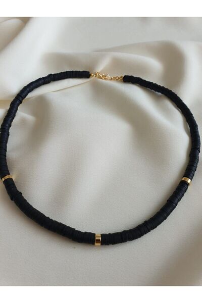 Chehra Design Kadın Siyah Fimo Kolye