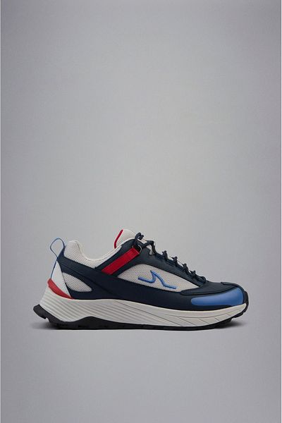 PAUL&SHARK Men's Lace-up Walking Logo Detailed Navy Blue Sneaker24418008-I10