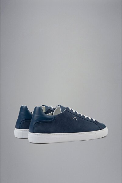 PAUL&SHARK Erkek Deri Rahat Taban Günlük Kullanım Mavi Sneaker 24418002-420