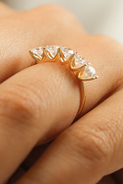 Çgk Çiğdem Gürel Kuyumculuk Sevgililer Günü Beştaş Altın Yüzük