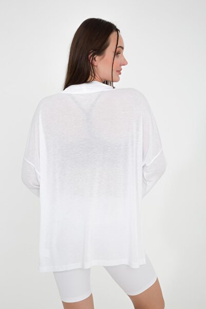 Comm-Ci Ocean White Thin Relaxed Cut Jacket