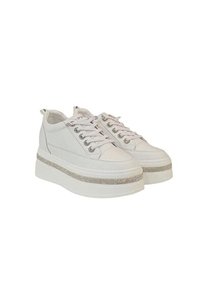 Guja Stylish Women's Leather Sneakers with Stones