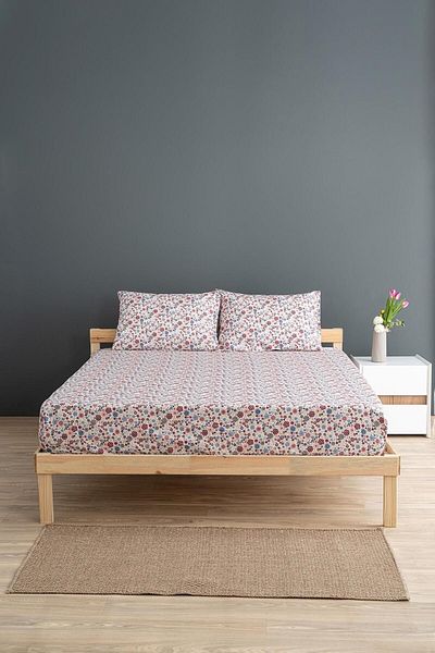 Soley طقم ملاءات قطنية مفردة من ليبرتي - 120x200 مطاط