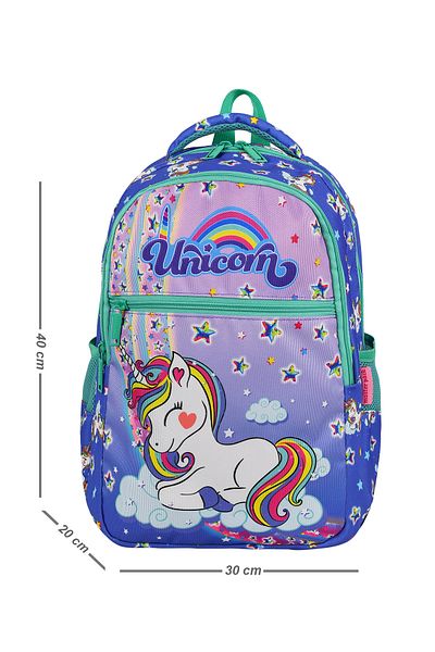 Esbuik Set de geanți de școală pentru fete cu model unicorn sezon nou - Set ortopedic de 2 (GANTĂ DE ȘCOALA + GEANT DE BOD)