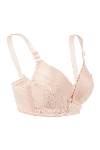 OKUS - Full Cup Maternity & Nursing Bra - Beige - Large