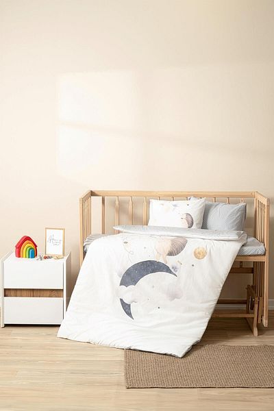 Soley Luna Touch Baby Duvet Cover Set - 100% Cotton