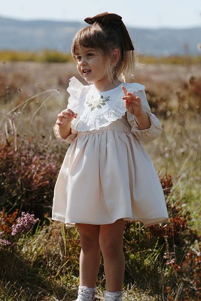 Baby Animals Baby Girl Kids Birthday Party Νυφικό με επένδυση σατέν Παιδικά ρούχα βρεφικά ρούχα