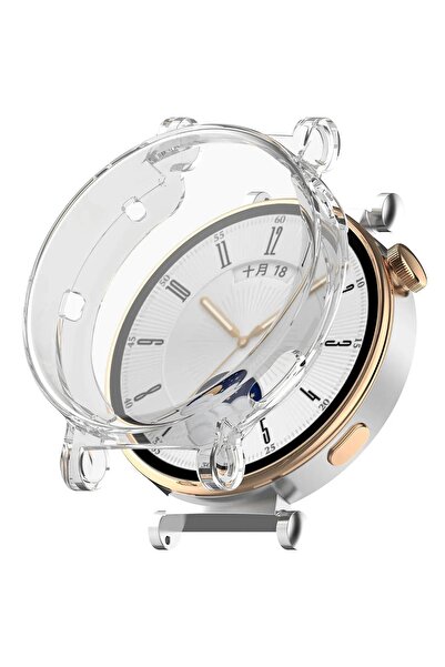 mimtec Huawei Watch Gt4 41mm Uyumlu Kasa Ve Ekran Koruyucu 360 Tam Koruma Kılıf Kapak Şeffaf