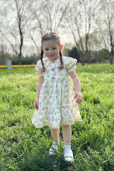 Baby Animals Baby Girl Dress Girls' Dress Birthday Party Wedding Dress Tulle Short Sleeve Lined Dress