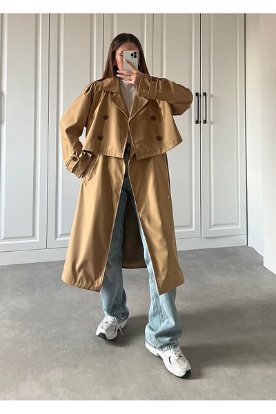 AÈC PRIVÈ New Season Trend - Magic Crop Hemde Trench Coat 777