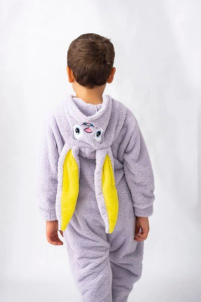 Baby Animals Welsoft Unisex Winter Plush Jumpsuit - Zippered, Baby Boy and Child Costume
